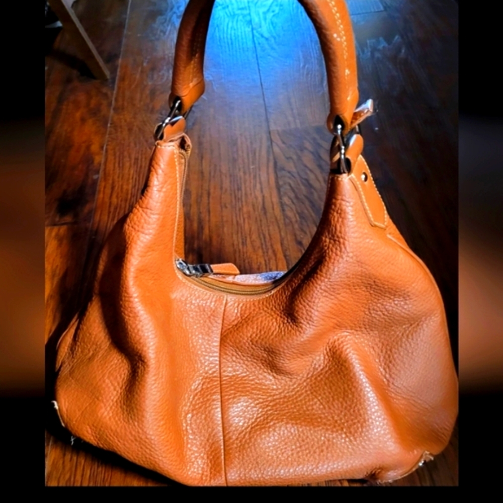 Talbot Pebble Leather Shoulder Hobo Bag - Picture 2 of 15